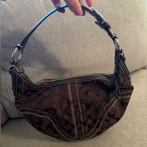 LIKE NEW Brown Coach shoulder bag for sale